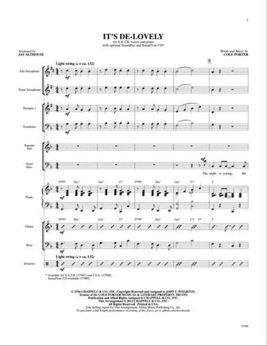 It's De-lovely: Score