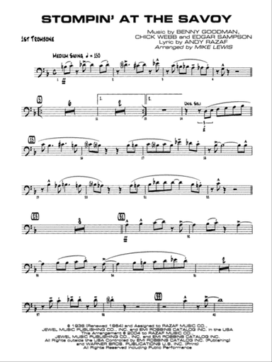 Stompin' at the Savoy: 1st Trombone