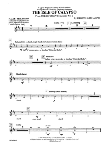 The Isle of Calypso (from The Odyssey (Symphony No. 2)): Mallets