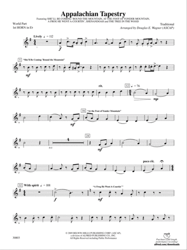 Appalachian Tapestry: (wp) 1st Horn in E-flat
