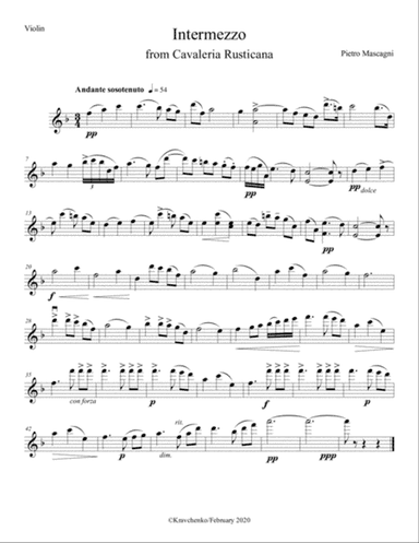 Pietro Mascagni - Intermezzo