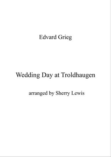 Weddin Day at Troldhaugen STRING QUARTET (for string quartet)