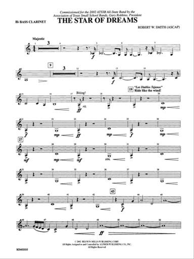 The Star of Dreams: B-flat Bass Clarinet
