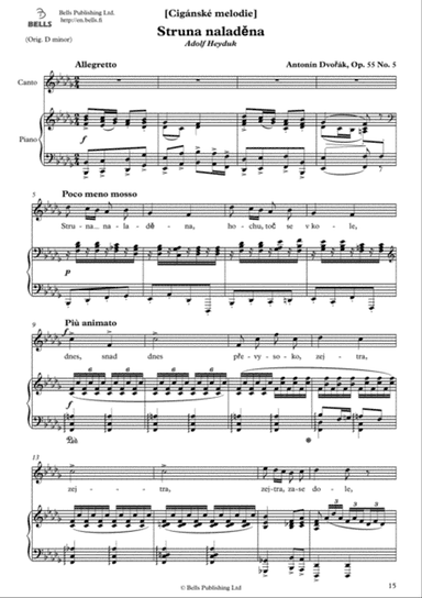 Struna naladena, Op. 55 No. 5 (B-flat minor)