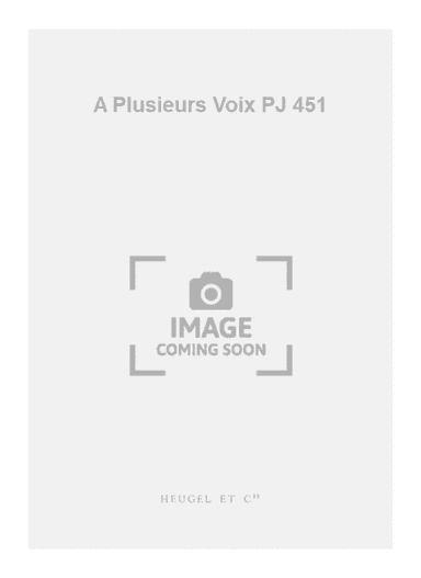 A Plusieurs Voix PJ 451