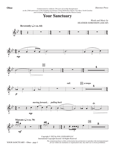 Your Sanctuary - Oboe