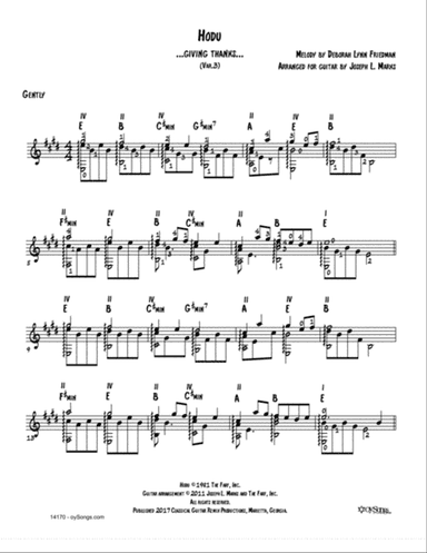 Hodu Vars 1, 2 (arr. Joe Marks)