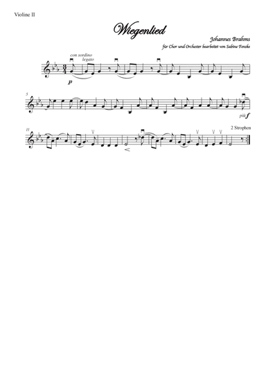 Brahms Wiegenlied/ Lullabye (Guten Abend, gut' Nacht)