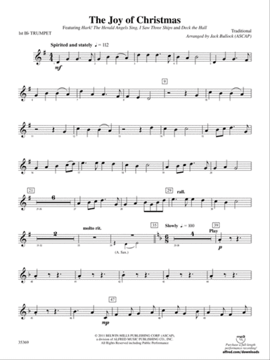 The Joy of Christmas: 1st B-flat Trumpet