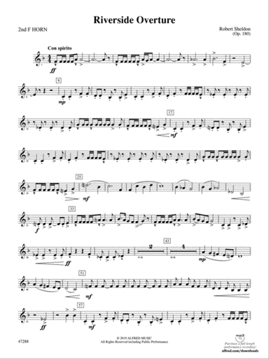 Riverside Overture: 2nd F Horn
