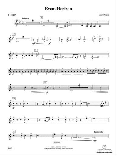 Event Horizon: 1st F Horn