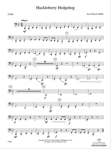 Huckleberry Hedgehog: Tuba