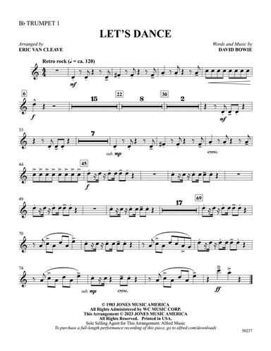 Let's Dance: 1st B-flat Trumpet