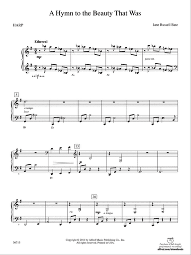 Hymn to the Beauty That Was: Harp