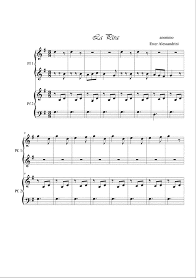 La Piva. Piano 4 hands