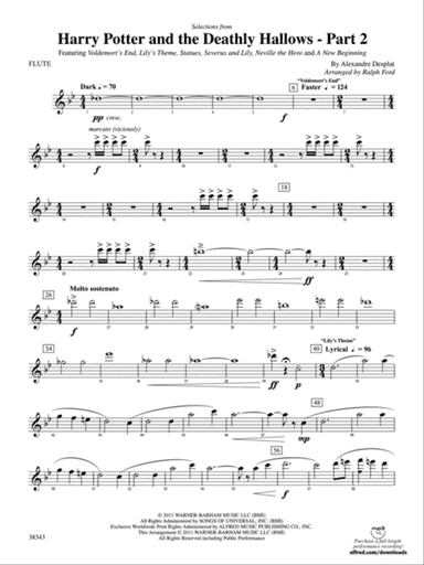 Harry Potter and the Deathly Hallows, Part 2, Selections from: Flute