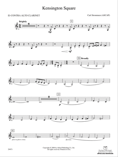 Kensington Square: (wp) E-flat Contrabass Clarinet