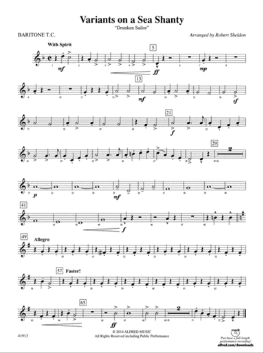 Variants on a Sea Shanty: Baritone T.C.