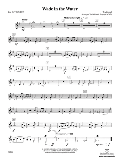 Wade in the Water: 2nd B-flat Trumpet
