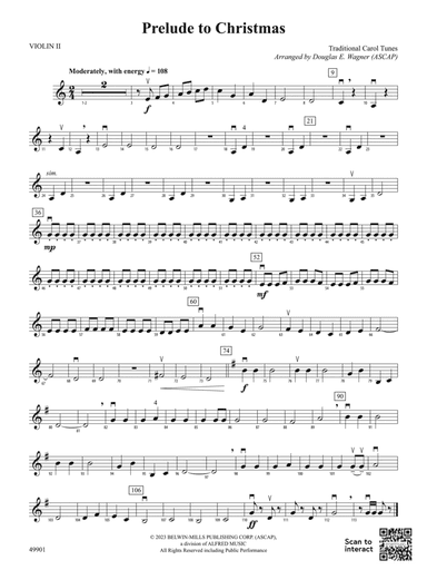 Prelude to Christmas: 2nd Violin