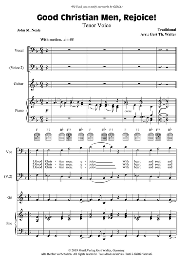 Good Christian Men, Rejoice!