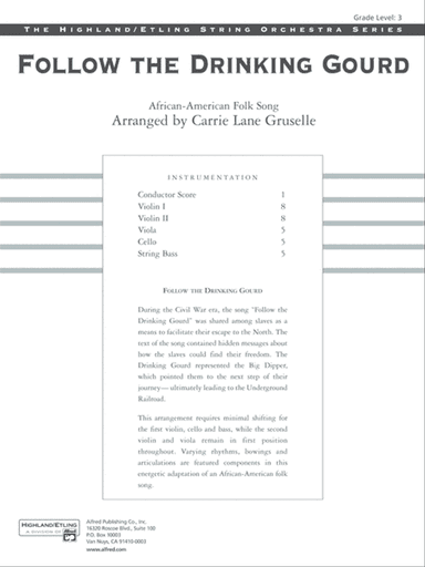 Follow the Drinking Gourd: Score