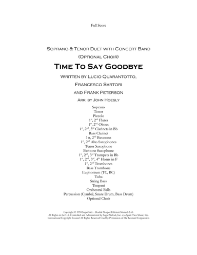 Time To Say Goodbye
