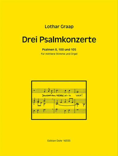 Drei Psalmkonzerte für mittlere Stimme und Orgel