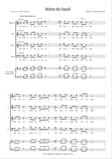 Before the Squall (from 'Mariner Songs')