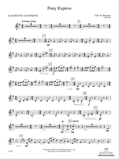 Pony Express: E-flat Baritone Saxophone