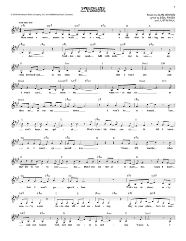 Speechless (from Aladdin) (2019)