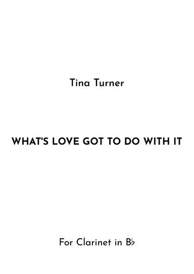 What's Love Got To Do With It