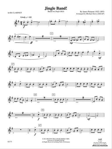 Jingle Band!: 1st B-flat Clarinet