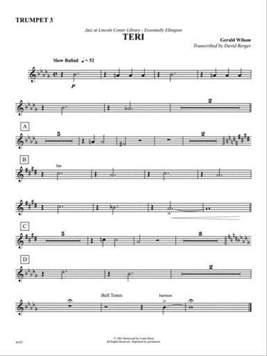Teri: 3rd B-flat Trumpet