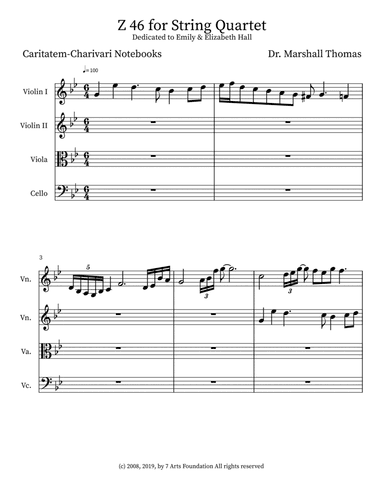 Z 46 for String Quartet