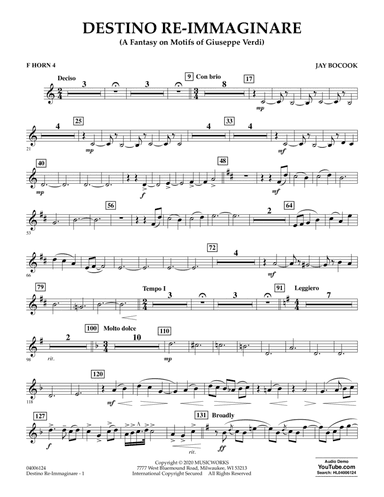 Destino Re-Immaginare (A Fantasy on Motifs of G. Verdi) - F Horn 4