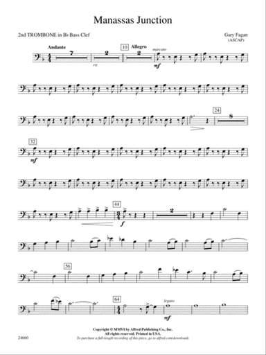 Manassas Junction: (wp) 2nd B-flat Trombone B.C.