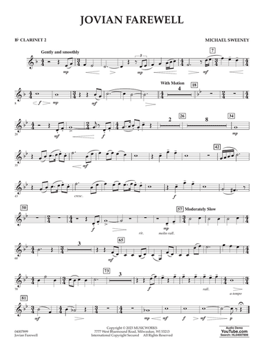 Jovian Farewell - Bb Clarinet 2
