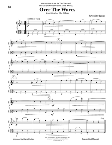 Intermediate Music for Two, Volume 2 - for Flute or Oboe or Violin & Viola