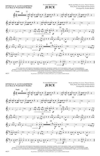 Juice: Optional Alto Sax