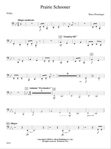 Prairie Schooner: Tuba