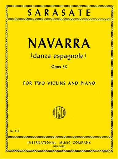 Navarra - Danza Espagnole, Op. 33