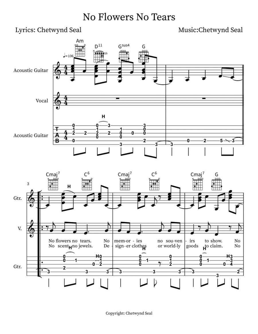 No Flowers No Tears
