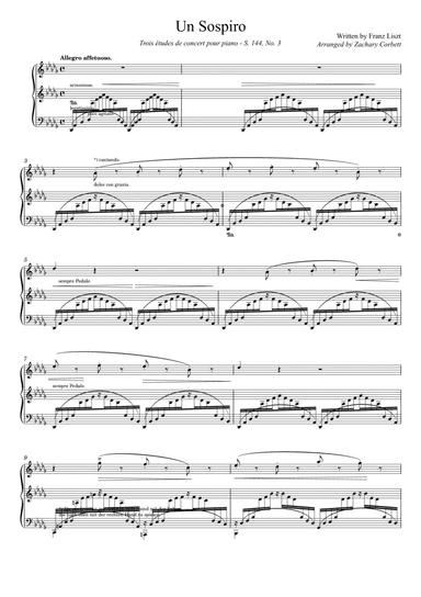 Trois Etudes de Concert No. 3 Un Sospiro