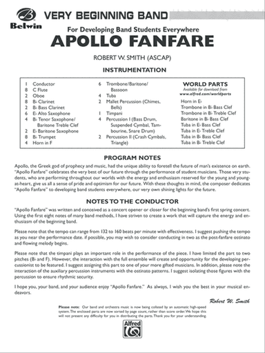 Apollo Fanfare: Score