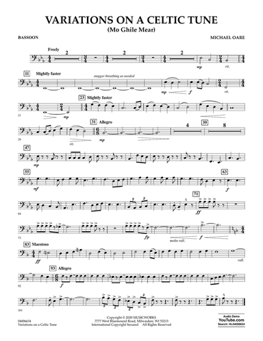 Variations on a Celtic Tune (Mo Ghile Mear) - Bassoon