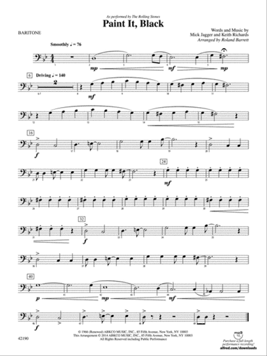 Paint It, Black: Baritone B.C.