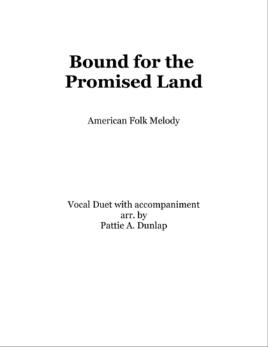 Bound for the Promised Land