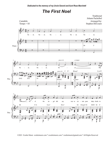 The First Noel (Unison choir)