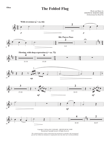 The Folded Flag - Oboe